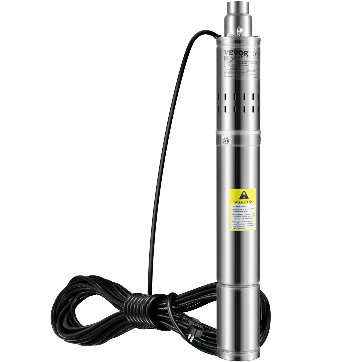 Потопяема помпа за дълбоки кладенци, 550 W, 230 V/50 Hz, 35 л/мин